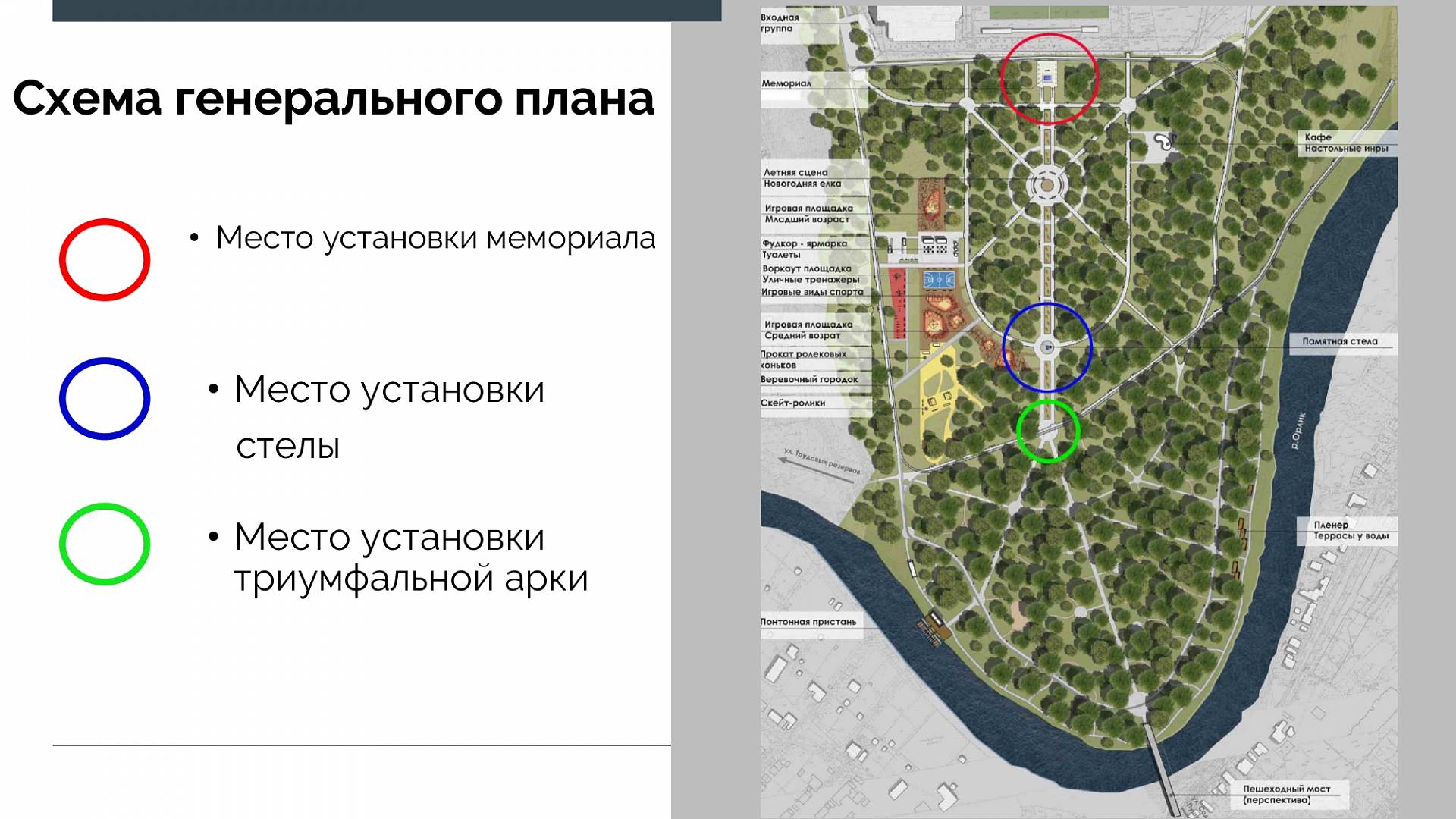 Проект реконструкции парка победы в орле